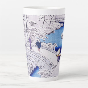 Picture at the Bridgeby Utagawa Hiroshige Latte Mug