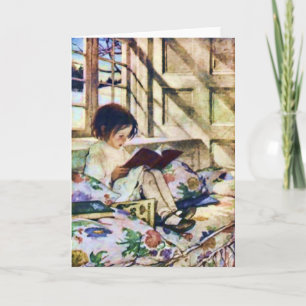 Picture Books in Winter by Jessie Willcox Smith Card