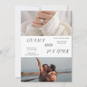 Picture Collage Wedding Invitation 