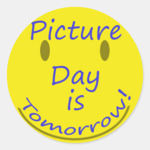 Picture Day Classic Round Sticker