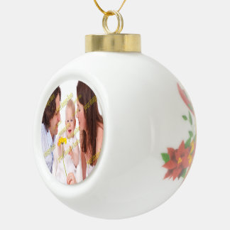 Picture Family Photo ✨ Lovely Custom  Ceramic Ball Christmas Ornament