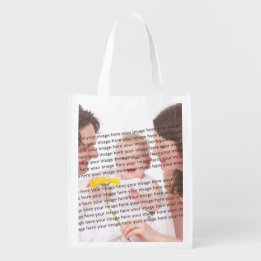 Picture Family Photo ✨ Lovely Custom Reusable Grocery Bag