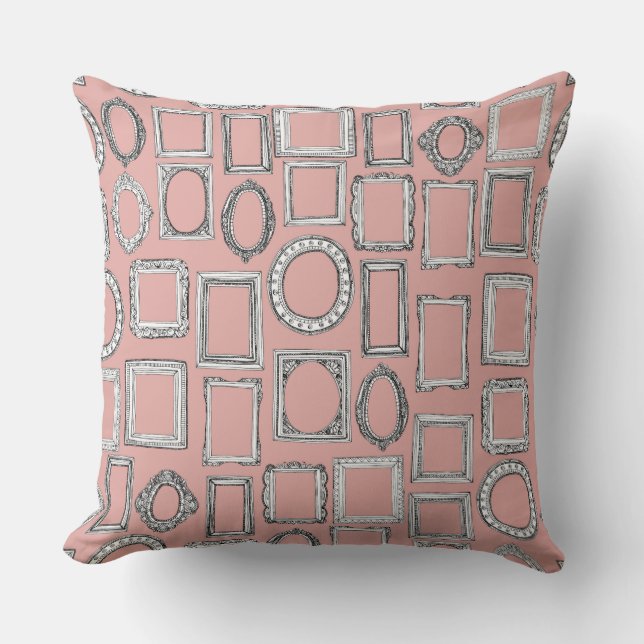 picture frames mimosa throw pillow (Front)