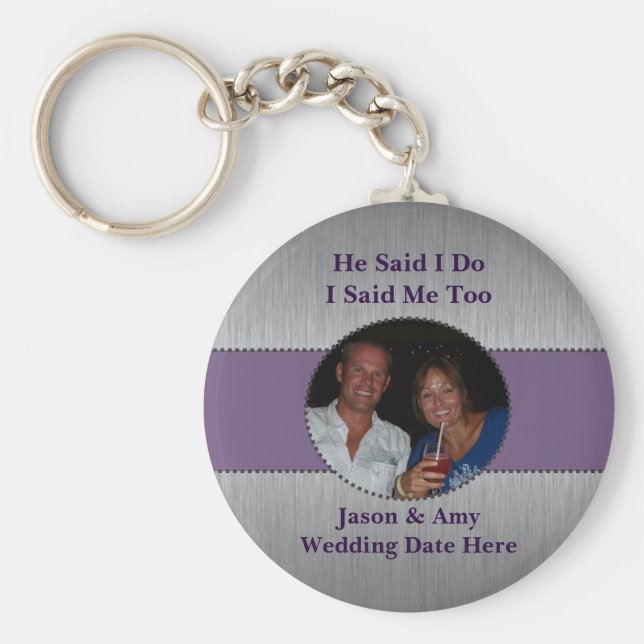 Picture Key Chain Wedding Favour (Front)