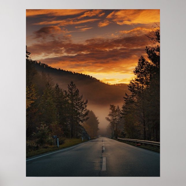 Picture of a road poster (Front)