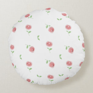Picture of a rose flower round pillow
