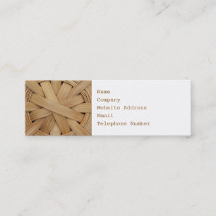 Picture of Basket Pattern. Mini Business Card