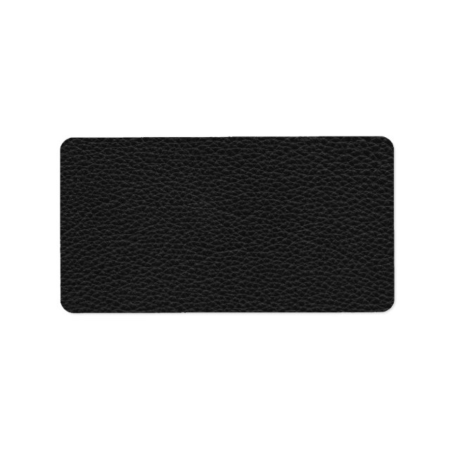 Picture of Black Leather. Label (Front)