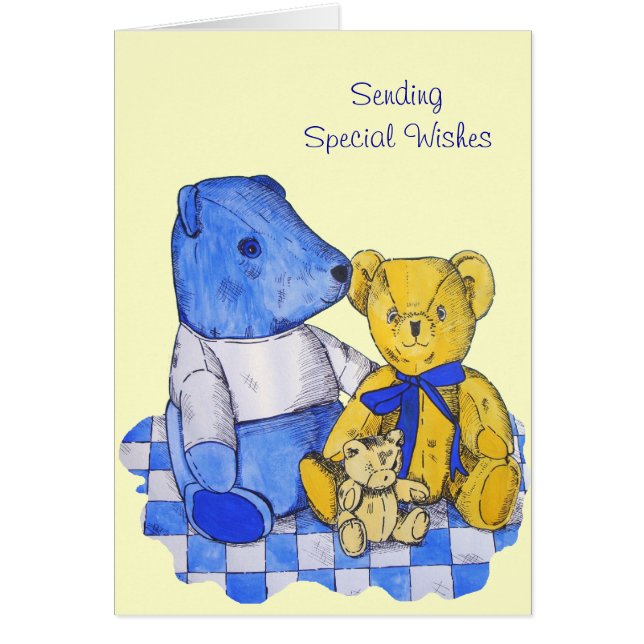 "picture of cute teddies for birthday" (Front)