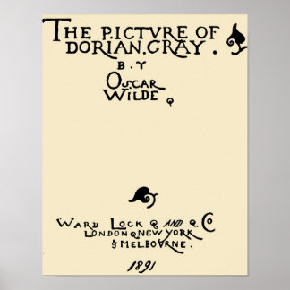 Picture of Dorian Grey 1891 Cover Poster
