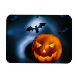 Picture Of Halloween Holiday Background, Carved Magnet