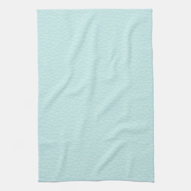 Picture of Light Turquoise Leather. Kitchen Towel (Vertical)