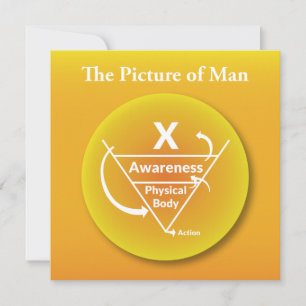 Picture of Man square note card