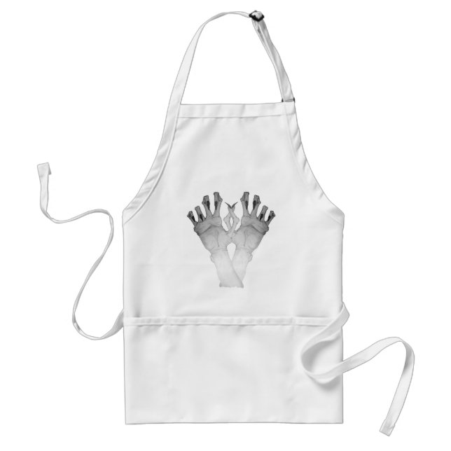 picture of monster hands for halloween standard apron (Front)