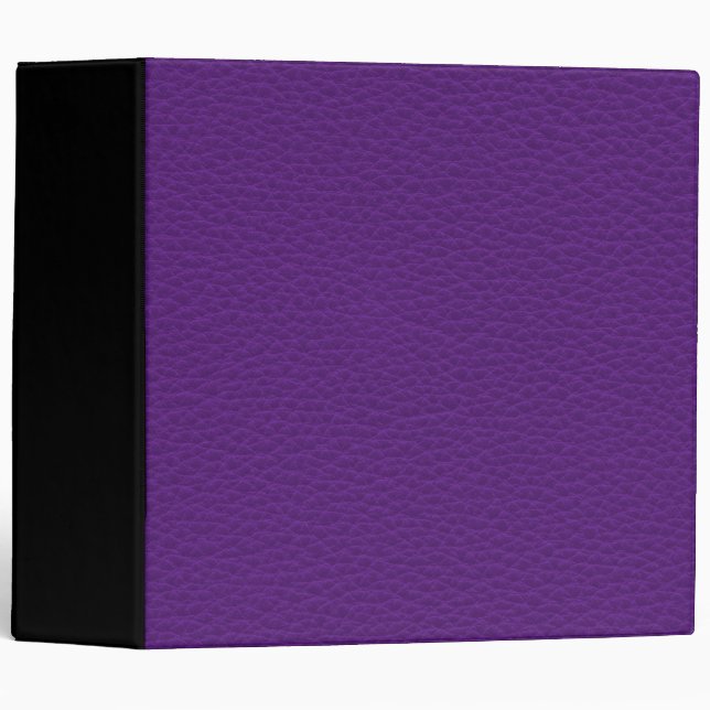 Picture of Purple Leather. Binder (Front/Spine)