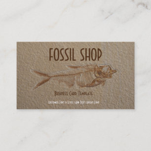 Picture of Sandstone Fish Fossil Business Card