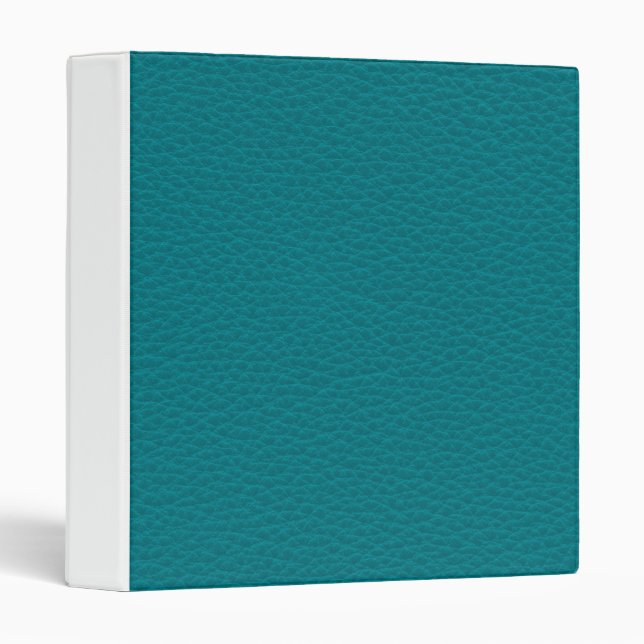 Picture of Teal Leather. Binder (Front/Spine)