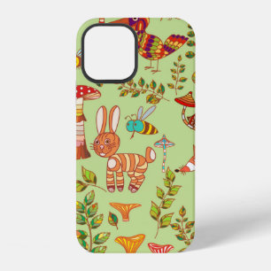 Picture of the forest life. Flora and fauna. Vinta iPhone 12 Case