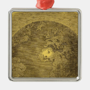 Picture of the World Metal Ornament