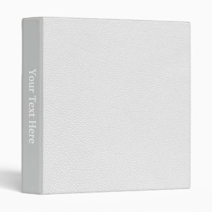 Picture of White Leather. Binder
