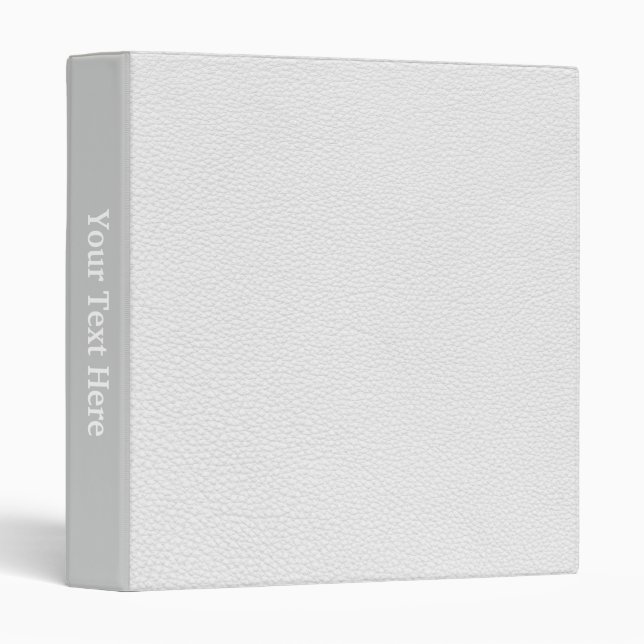 Picture of White Leather. Binder (Front/Spine)