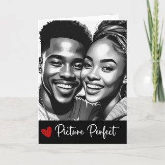 Picture Perfect Card - Black Love (5"x7" folded)