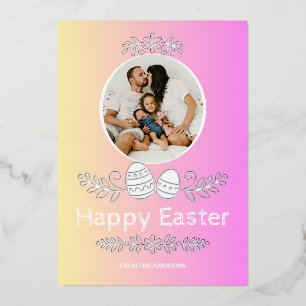Picture-perfect Easter Foil Holiday Card