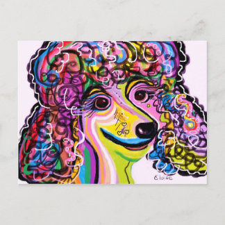 Picture Perfect Poodle Postcard