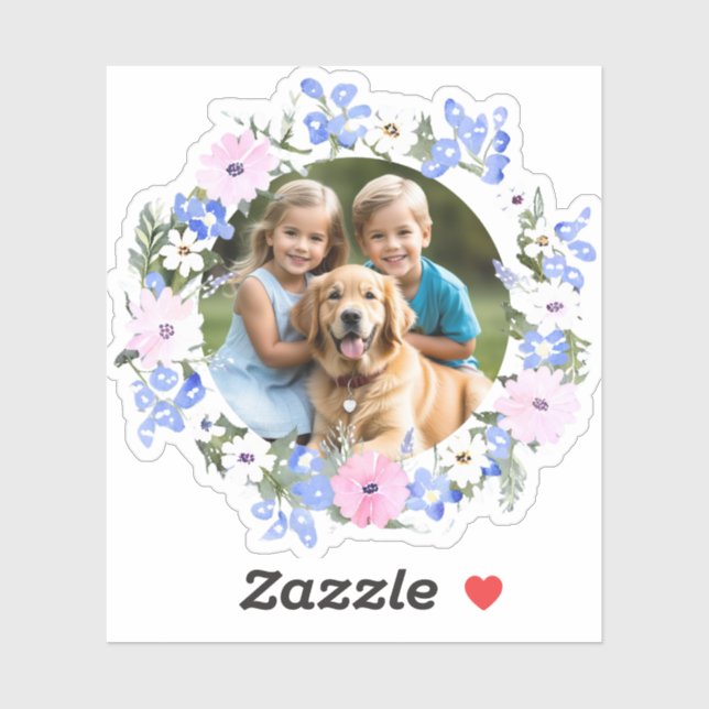 Picture Photo Floral Surround Create Your Own (Sheet)