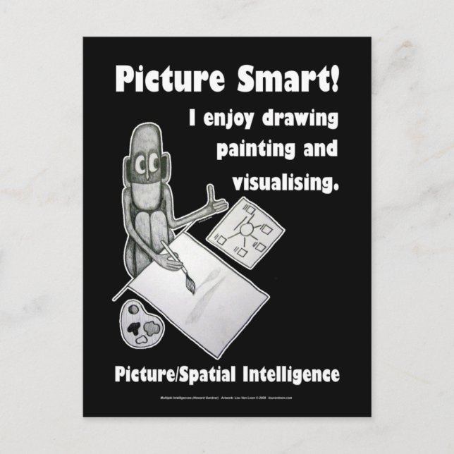 Picture Smart - Blank Postcard (Front)