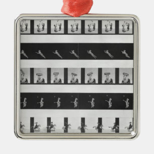 Picture strips for a praxinoscope metal ornament