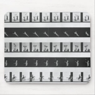 Picture strips for a praxinoscope mouse pad