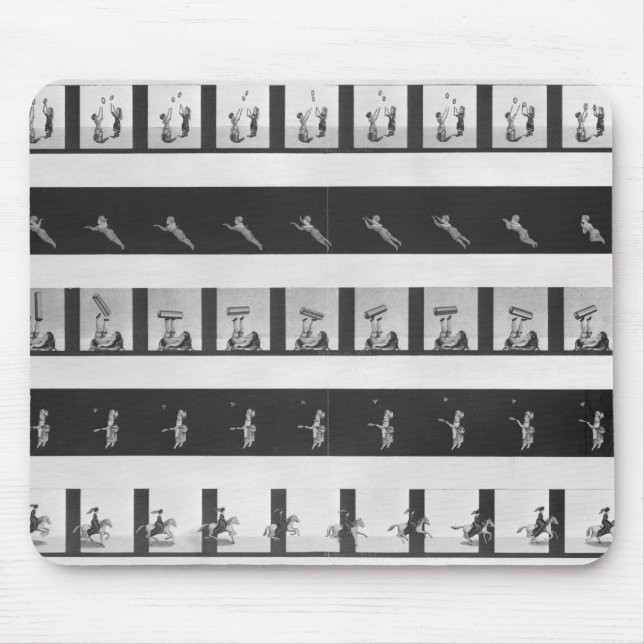 Picture strips for a praxinoscope mouse pad (Front)