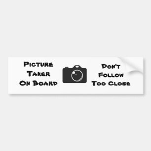 Picture Taker Bumper Sticker