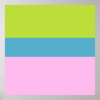 picture three colours art poster