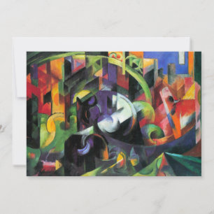 Picture with Cattle by Franz Marc, Vintage Art