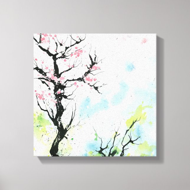 Picture with Spring Canvas Print (Front)