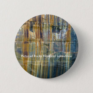 Pictured Rocks National Lakeshore 2 Inch Round Button