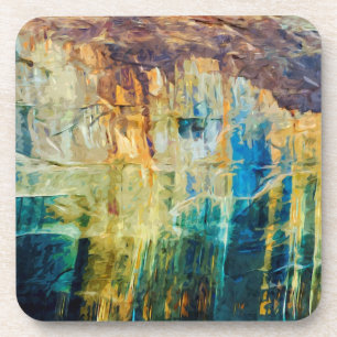 Pictured Rocks National Lakeshore Abstract Coaster