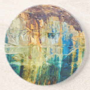 Pictured Rocks National Lakeshore Abstract Coaster