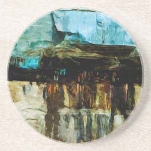 Pictured Rocks National Lakeshore Abstract Coaster