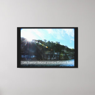 Pictured Rocks/Wrapped Canvas Print