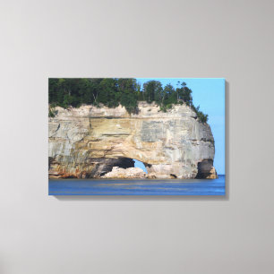 Pictured Rocks/Wrapped Canvas Print
