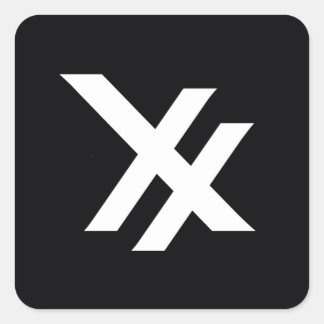 PICTUREPLANE - NEGATIVE SLAVE SQUARE STICKER