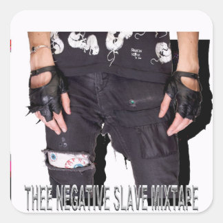 PICTUREPLANE - 'THEE NEGATIVE SLAVE MIXTAPE' SQUARE STICKER