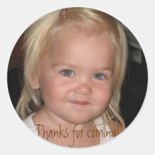 Pictures-010, Thanks for coming! Classic Round Sticker
