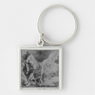 Pictures in the Fire! Keychain