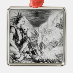 Pictures in the Fire' Metal Ornament