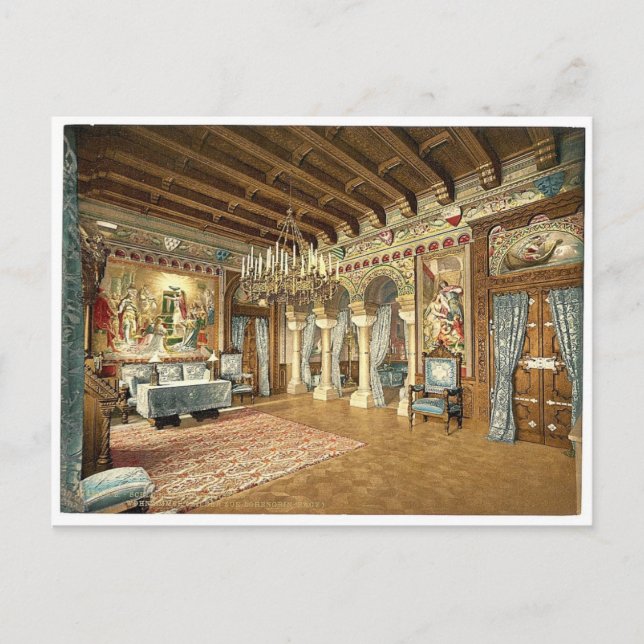 Pictures of  the Lohengrin story, drawing room, Ne Postcard (Front)