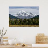 Picturesque Canadian Mountain, Mount Robson